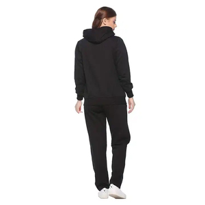 Chándal OEM con panel de color rosa y blanco y negro elegante con entrenamiento a rayas, chándal para mujer - Product Image 3