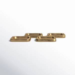 Anneau de serviette élégant de forme carrée, finition dorée, parfait pour la décoration de table lors des dîners à domicile, des événements et des tables décontractées - Product Image 6