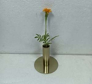 Decor New Deign Golden Table Top Vase Flower modern Iron for home garden decor Direct Factory <b>Planter</b> Stand Outdoor <b>Indoor</b> - Product Image 5