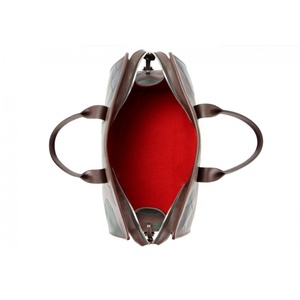 Bolso de lona de piel de vaca sintética de lujo para hombres y mujeres Diseño de camuflaje Interior rojo Bolso de lona de cuero Premium OEM - Product Image 5