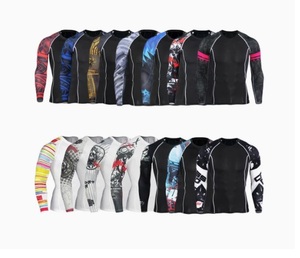 Hombres Roman MMA Rash Guard Logotipo personalizado no Gi Grappling Jiu Jitsu Rash Guard BJJ Uniformes Unisex Camisas de compresión - Product Image 6