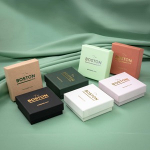 Cajas de joyería con logotipo personalizado Boston ECO Embalaje de lujo para colgante Múltiples colores para regalos - Product Image 4