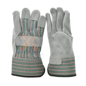 Safety Wear Custom Logo Leather Working Gloves High Quality Waterproof & Fireproof Breathable Safety Cuff - Product Image 1