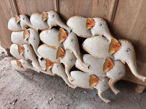 Decoración de pared de elefante de hierro elegante hecha a medida, arte de pared rústico y artístico para hogares y oficinas - Product Image 4