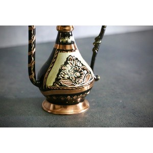 Nouvel arrivage de pichet en cuivre traditionnel turc de qualité incroyable beau Dallah en cuivre multicolore - Product Image 2