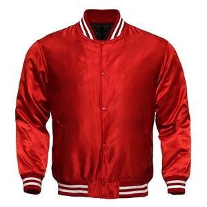 Custom OEM Men's Varsity Satin Baseball <b>Jacket</b> - Product Image 4