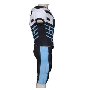 Maillots de football américain à manches courtes en polyester 100% avec impression numérique par sublimation personnalisée, anti-UV, avec nom d'équipe personnalisé pour adultes - Product Image 5