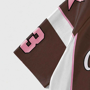 Xu Hướng Tùy Chỉnh Ice Hockey <span class=keywords><strong>Jersey</strong></span> T-Shirt Cho Nam Giới Prep Phong Cách 100% Cotton Ngắn Tay Áo Thể Thao Tee Cho Thời Trang Phố - Product Image 5