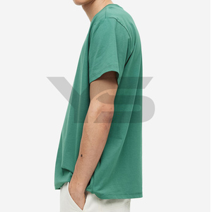 เสื้อยืดแฟชั่นลำลองสำหรับผู้ชายคอกลมแขนสั้นทำจากผ้าฝ้ายแท้พิมพ์โลโก้ได้ตามต้องการ - Product Image 5