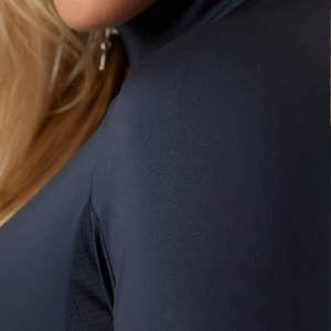 OEM conception personnalisée haut d'équitation vêtements équestres chemise femmes sport équitation couches de base avec coutures plates - Product Image 2