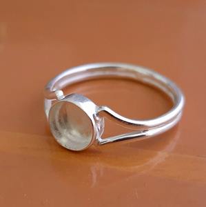 925แหวนเงินสเตอร์ลิงทรงกลมขนาด10มม. แหวนเปล่าแหวนสำหรับทำเครื่องประดับแบบ DIY - Product Image 4