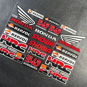 Ensemble d'autocollants pour Honda HRC & Wing Logo Pack, imperméable, pour moto et décoration de la maison, par Sticker Master - Product Image 5