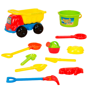 Set da Spiaggia in Plastica da 11 Pezzi per Bambini, Giocattoli Estivi da Esterno a Forma di Camion - Product Image 1