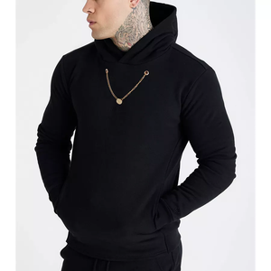 Chandails à capuche épais personnalisés pour hommes, 100% coton, sans fil, unisexe, blanc, haute qualité - Product Image 5