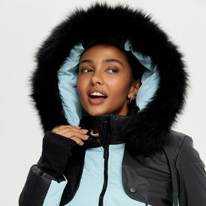 Traje de esquí de una pieza impermeable general de esquí de invierno de talla grande a la moda de alta calidad personalizado para mujeres, hombres y niños característica a prueba de viento - Product Image 5