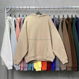 Fabricant de sweats à capuche surdimensionnés pour hommes en coton molletonné 350GSM, sérigraphie DTG brodée personnalisée, streetwear - Product Image 3