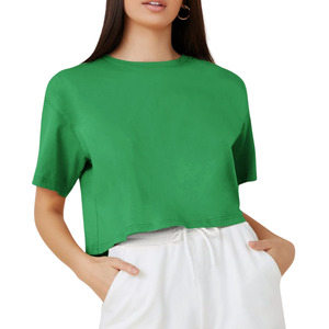 Haut pour femme de qualité supérieure, écologique, en tissu tricoté doux, respirant, vêtements décontractés, fabricant OEM - Product Image 2