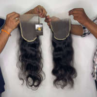 Perruques à fermeture en dentelle HD transparente, Cheveux indiens Remy vierges pré-épilés, Extensions de cheveux Body Wave 6x6 7x7, Cheveux bruts Temple