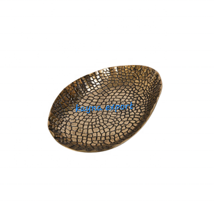 Newly Design Hammered Table Decoration Fancy Silver Metal Bowl Handicraft Metal Fruit Serving Bowl <b>Dinnerware</b> Tabletop Decor - Product Image 5