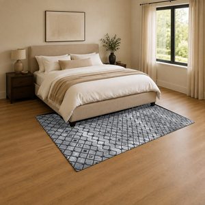 <b>RUGS</b> DEPOT LXDP-0873 Wholesale Charcoal Grey Designer Pattern Digital Printed Machine Washable Chenille Area <b>Rug</b> <b>Non</b> <b>Slip</b> - Product Image 3