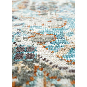 Alfombra Afgana de Lana Tejida a Mano, Color Marfil, con Patrón de Medallón, para Uso Doméstico - EA-1505 - Product Image 3