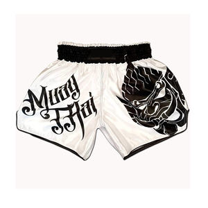 Sublimación personalizada impresa adultos Muay Thai Shorts superventas más exigentes de alta calidad Mauy Thai Shorts para la venta - Product Image 2