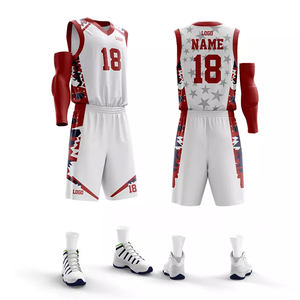 Uniforme de baloncesto Reversible, uniforme de baloncesto con sublimación, diseño personalizado, logo y tamaño, último diseño - Product Image 4