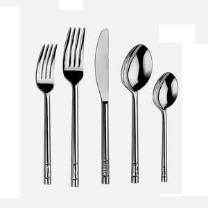 Top vente couverts ensemble de couverts en acier inoxydable argenterie poli miroir lave-vaisselle pour la maison - Product Image 4