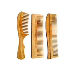 หวีไม้ทำด้วยมือหรูหราพร้อมผิวเรียบสำหรับผมสั้นยาวแห้งหรือเปียก - Product Image 1