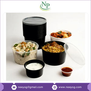 Personalización posible para contenedores de plástico PP reciclado de 1000ml para alimentos, cajas de almacenamiento para llevar de proveedores indios - Product Image 2