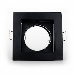 Foco LED negro/blanco GU5.3 moderno de 5W al por mayor, luz de techo cuadrada de aluminio, luz empotrada para hoteles, oficina, uso interior - Product Image 2