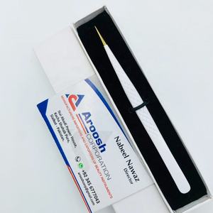 Pinzas de extensión de pestañas con agarre de diamante de acero inoxidable profesional de Punta rosa con logotipo personalizado sostenible de alta calidad - Product Image 3