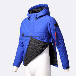 Chaqueta Cortavientos Personalizada para Invierno y Primavera, Chaqueta Impermeable y Transpirable para Exteriores, Chaqueta con Cuello Alto y Capucha para Hombre, de Poliéster/Algodón, para Otoño - Product Image 2