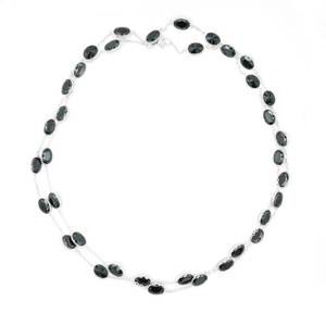 925 Sterling Silver <b>Onyx</b> <b>Necklace</b> for Women Handmade Geometric <b>Black</b> <b>Onyx</b> Gemstone Jewelry Gift for Her-NL0052-GS - Product Image 3