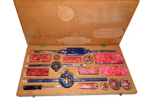 Alps Tap and Die Set 1/4 "à 3/4" British Standard Whitworth-Boxed Complete Bsw - Product Image 1