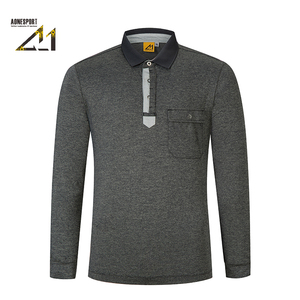 Camiseta Polo de <span class=keywords><strong>Manga</strong></span> <span class=keywords><strong>Larga</strong></span> para <span class=keywords><strong>Hombre</strong></span> Aonesport, Tejida, Sólida, de Secado Rápido, Informal, para Caza, Pesca, Golf, Corte Regular - Product Image 2