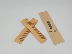 OEM/ODM Support Peignes de coiffure en bambou écologiques Couleur naturelle Soins personnels Taille 13.6x3x1 cm Style tendance pour hôtels - Product Image 2