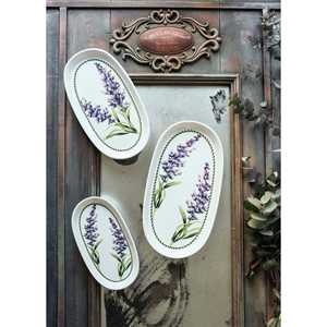 Service ovale lavande de Provence Set de 2 plats et assiettes 26 cm - Product Image 3