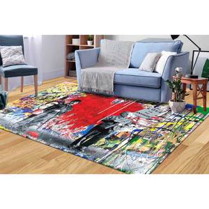 Tapis imprimé - Tapis graffiti Banksy, moderne, cadeau, personnalisé, cuisine, avec tapis à poils doux - Product Image 1