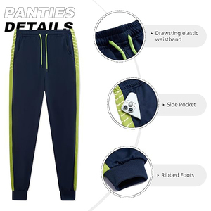 Conjunto deportivo para hombre, poliéster, cierre de cremallera, ligero, transpirable, para entrenamiento atlético, informal. - Product Image 4