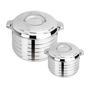 New Design Waves Stainless Steel Casserole With Lid Insulated Food Warmer Hot and Cold Storage Usable Products