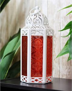 โคมไฟแก้วหลากสีสไตล์โมร็อกโกทำมือจากเหล็ก ยี่ห้อ Daood Sons Handicraft เป็นมิตรกับสิ่งแวดล้อม เหมาะสำหรับเทศกาลคริสต์มาส - Product Image 4
