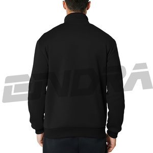 Chaqueta de lana con cremallera completa para hombre, sudadera informal ligera, cuello falso, sensación suave, ropa cálida, moda callejera, manga larga, recién llegado - Product Image 5