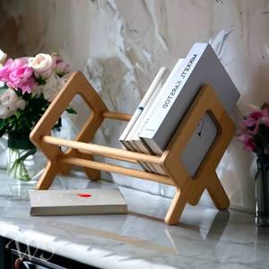 <b>Wooden</b> Book Holder Stand Handmade Reading and Display Accessory - Product Image 1