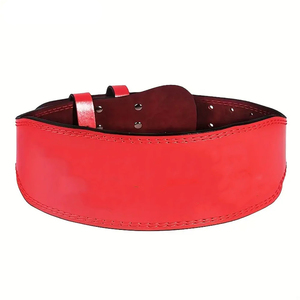 เข็มขัดยกน้ำหนักหนังวัว4นิ้วพร้อมอุปกรณ์ป้องกันแบบมืออาชีพสำหรับทุกเพศอุปกรณ์ออกกำลังกาย - Product Image 3