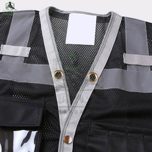 Chaleco de Seguridad con Luz LED Impermeable ANSI Clase 1 para Hombre, de Primera Calidad, con Logotipo Personalizado, Ligero y Transpirable, Ropa de Trabajo - Product Image 4