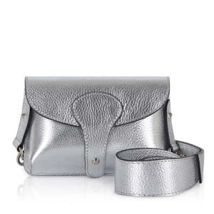 Bolso bandolera de cuero italiano con correa ancha y gruesa - Mediano - PS587 - Product Image 5