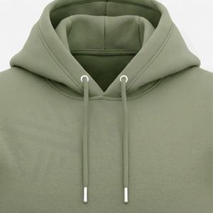 Sudadera con Capucha de Algodón Ligera y Transpirable, Personalizada con Bordado, Teñido Liso, Corte Holgado, para Hombre, Otoño, Deportes, Viajes, Informal - Product Image 4