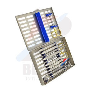 ชุดทิชชู่11ชิ้นอุปกรณ์ทันตกรรมแบบแมนนวลพร้อมเทปคาสเซ็ตผ่าตัดทำจากสเตนเลส - Product Image 5