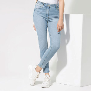 Jeans décontractés pour femmes, tendance streetwear, 100% coton, coupe droite, écologiques, respirants, grandes tailles, jeans de haute qualité en gros - Product Image 6